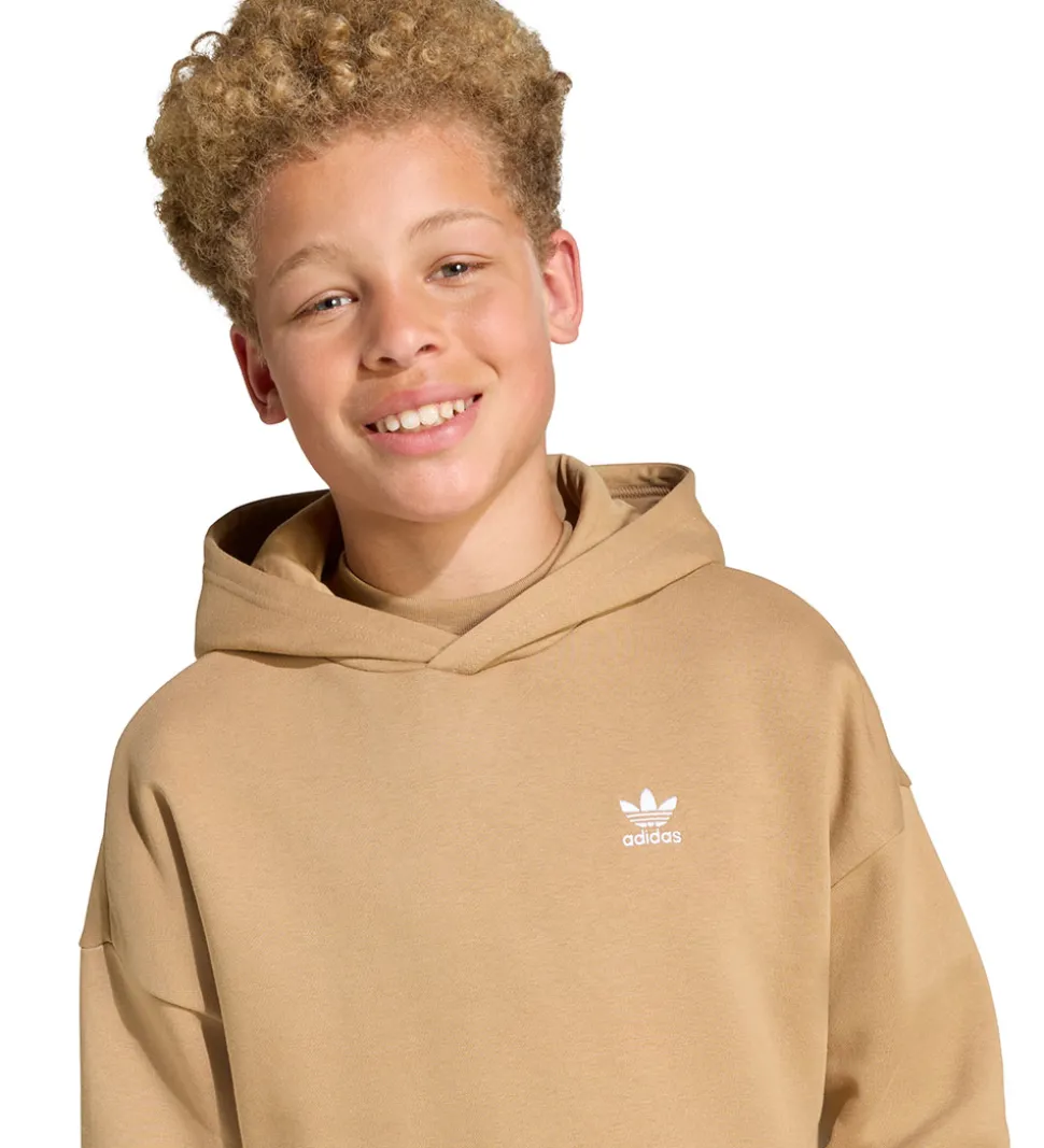 adidas Originals Hættetrøje - Loose Hoodie - Cardbo/White