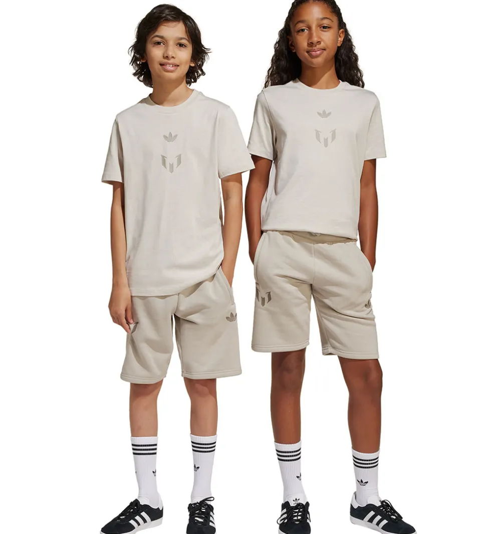 adidas Originals Sweatshorts - Messi - Lysebrun