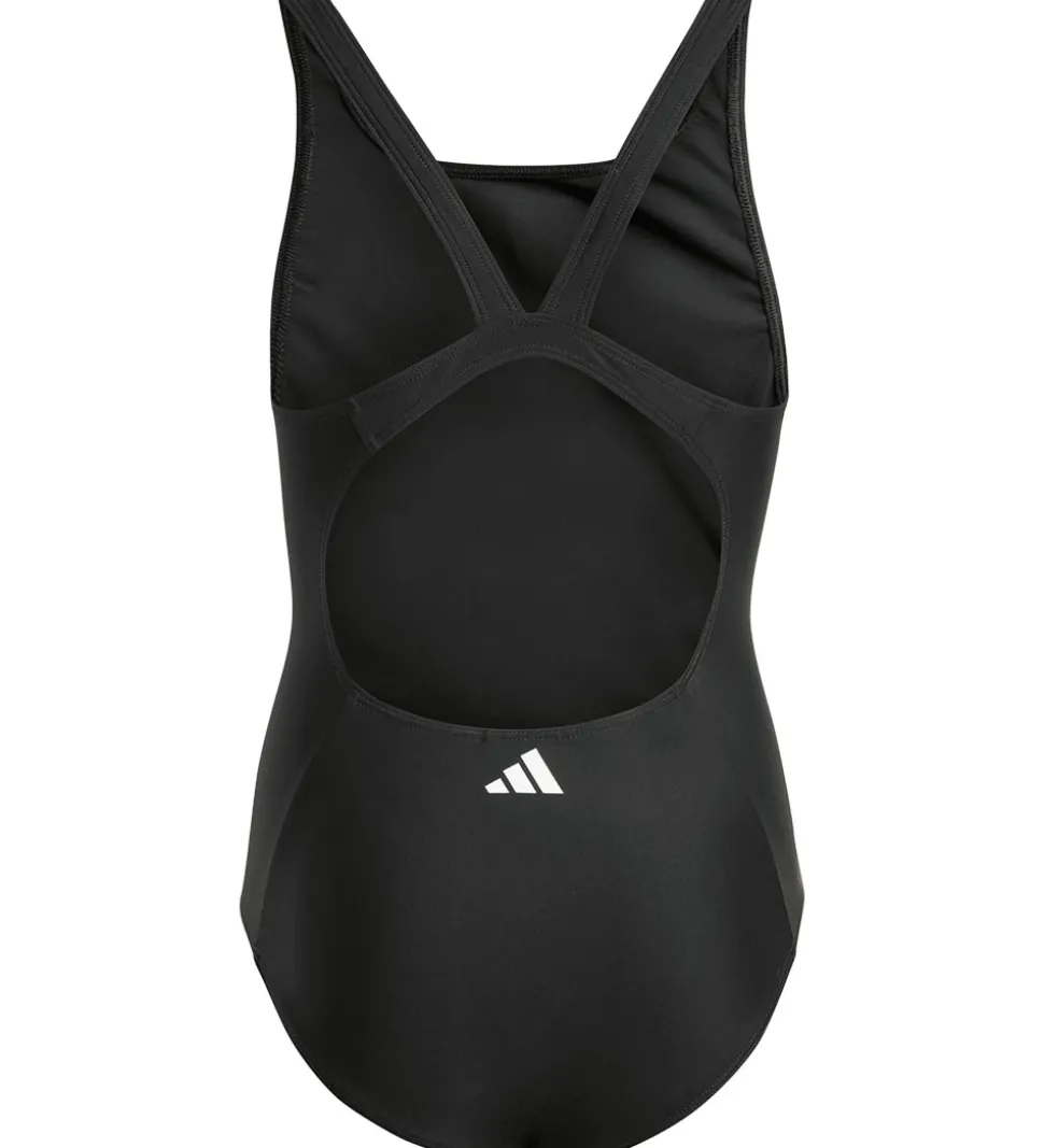 adidas Performance Badedragt - 3S MID SUIT GY - Sort/Hvid