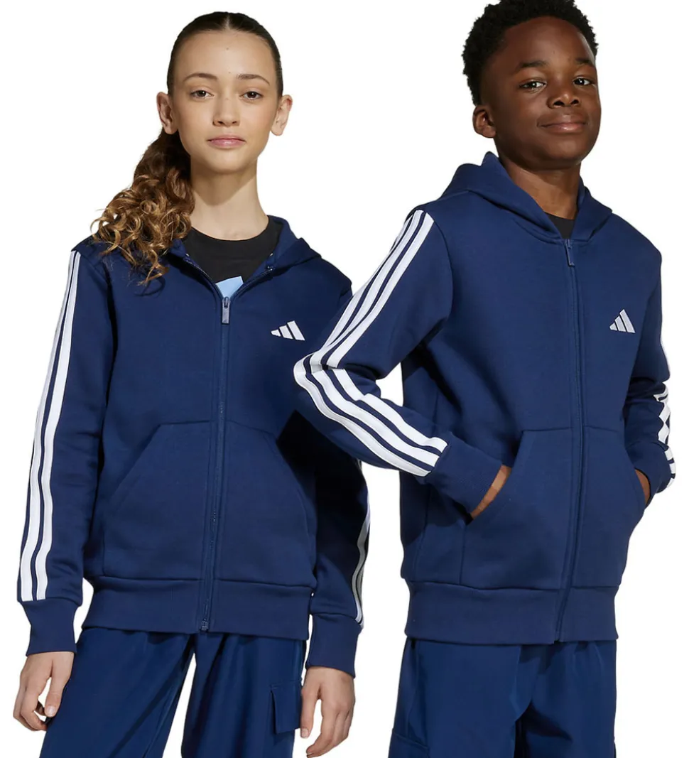 adidas Performance Cardigan - Dkblue/White m. Logo