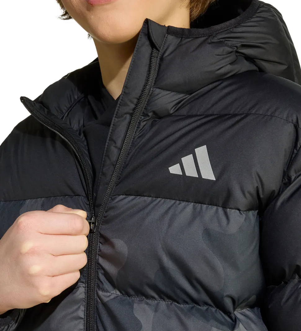 adidas Performance Dynejakke - J SD AOP - Sort