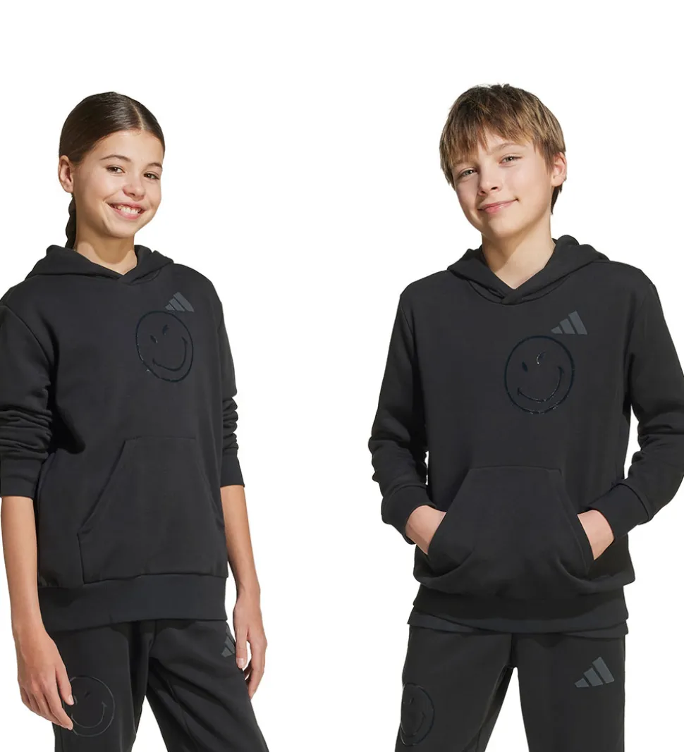 adidas Performance Hættetrøje - J SMI - Sort/Hvid