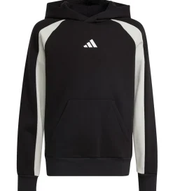 adidas Performance Hættetrøje - J CB FL HD - BLACK/WONSIL/WHITE