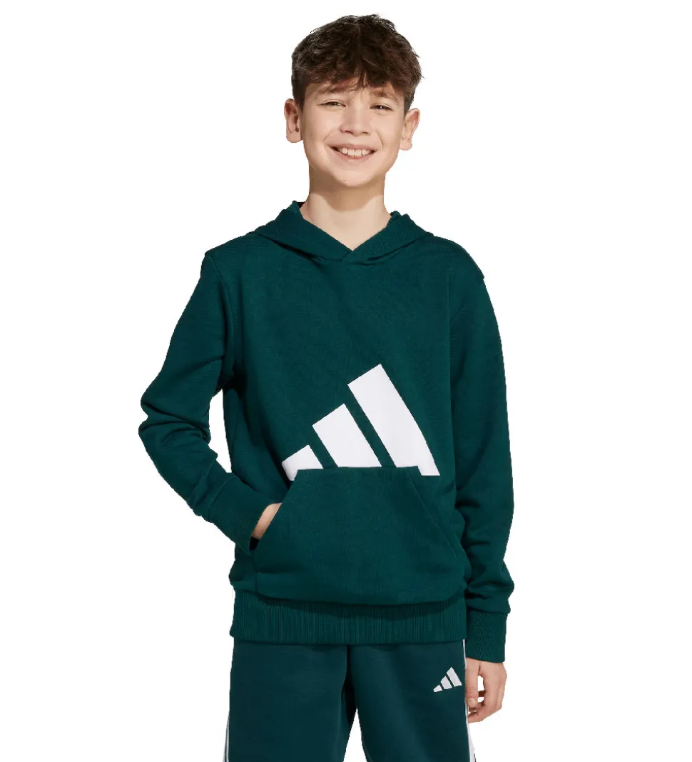 adidas Performance Hættetrøje - J BL FT HD - Aurivy/Hvid