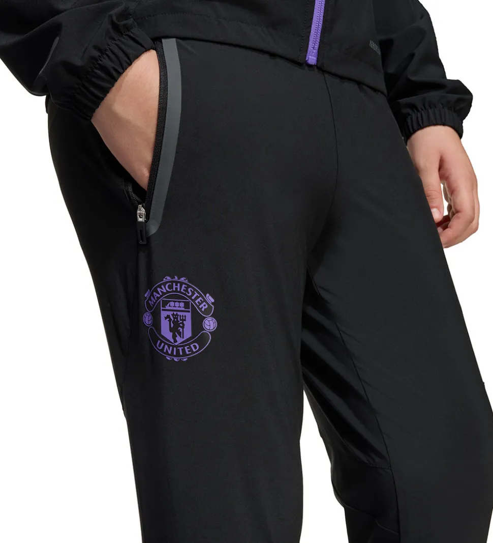 adidas Performance Træningsbukser - MUFC C VT P Y - Sort/Purrus