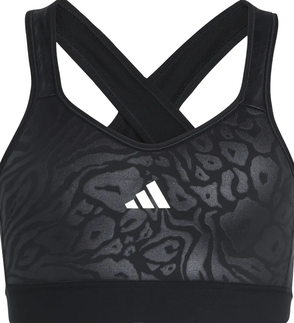 adidas Performance Træningstop - Sort m. Hvid