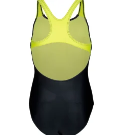 Arena Badedragt - Dim Light - Sort/Artic Lime