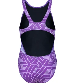 Arena Badedragt - Escape - Sort/Team Purple
