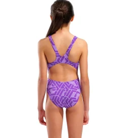 Arena Badedragt - Escape - Sort/Team Purple