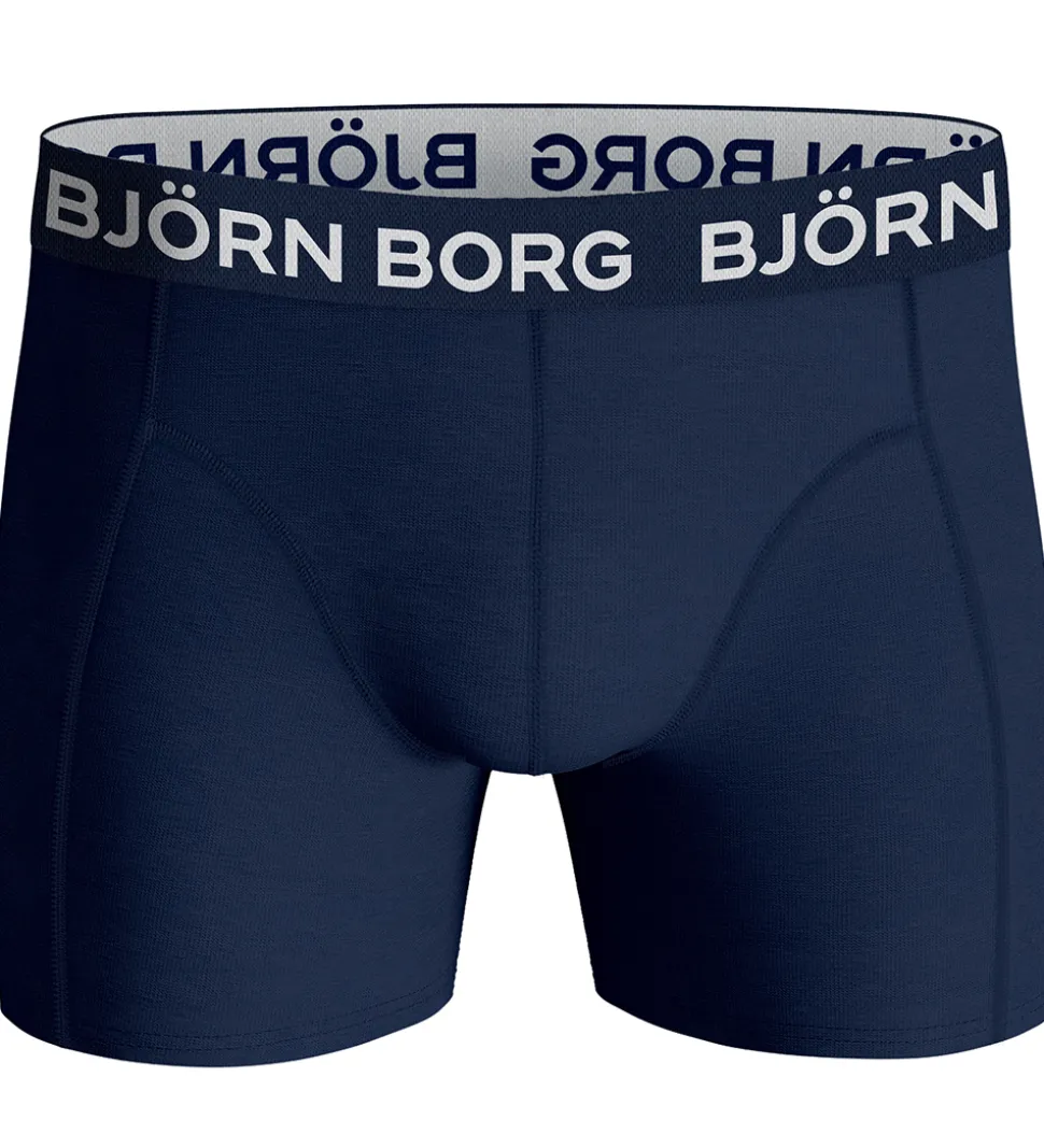 Björn Borg Boxershorts - 5-pak - Blå/Sort/Grå