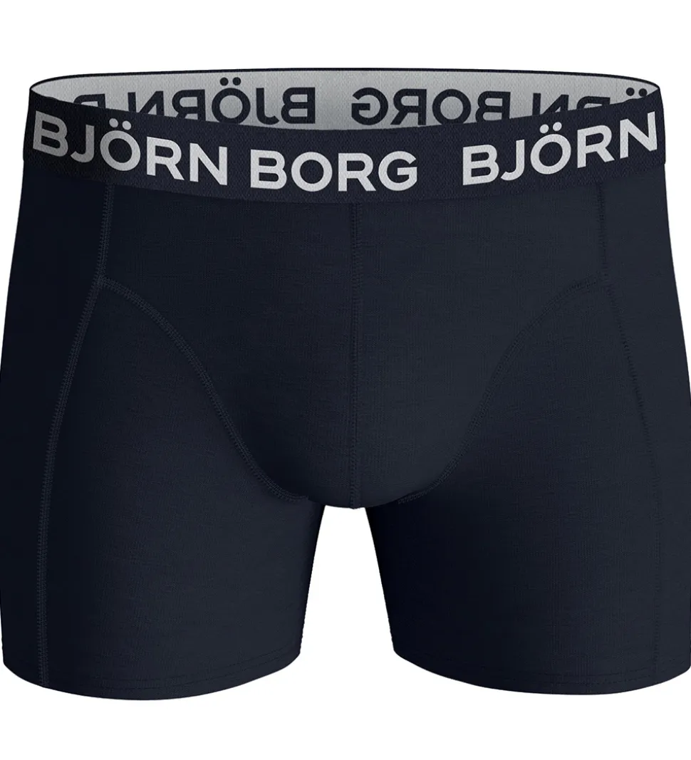 Björn Borg Boxershorts - 5-pak - Blå/Sort/Grå