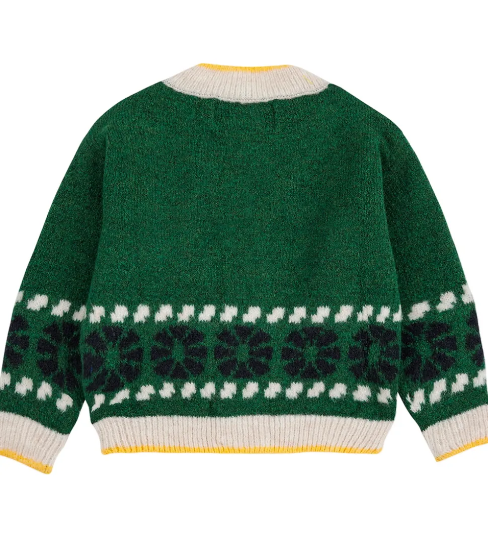 Bobo Choses Cardigan - Strik - Kaleidoscope Jacquard - Grøn