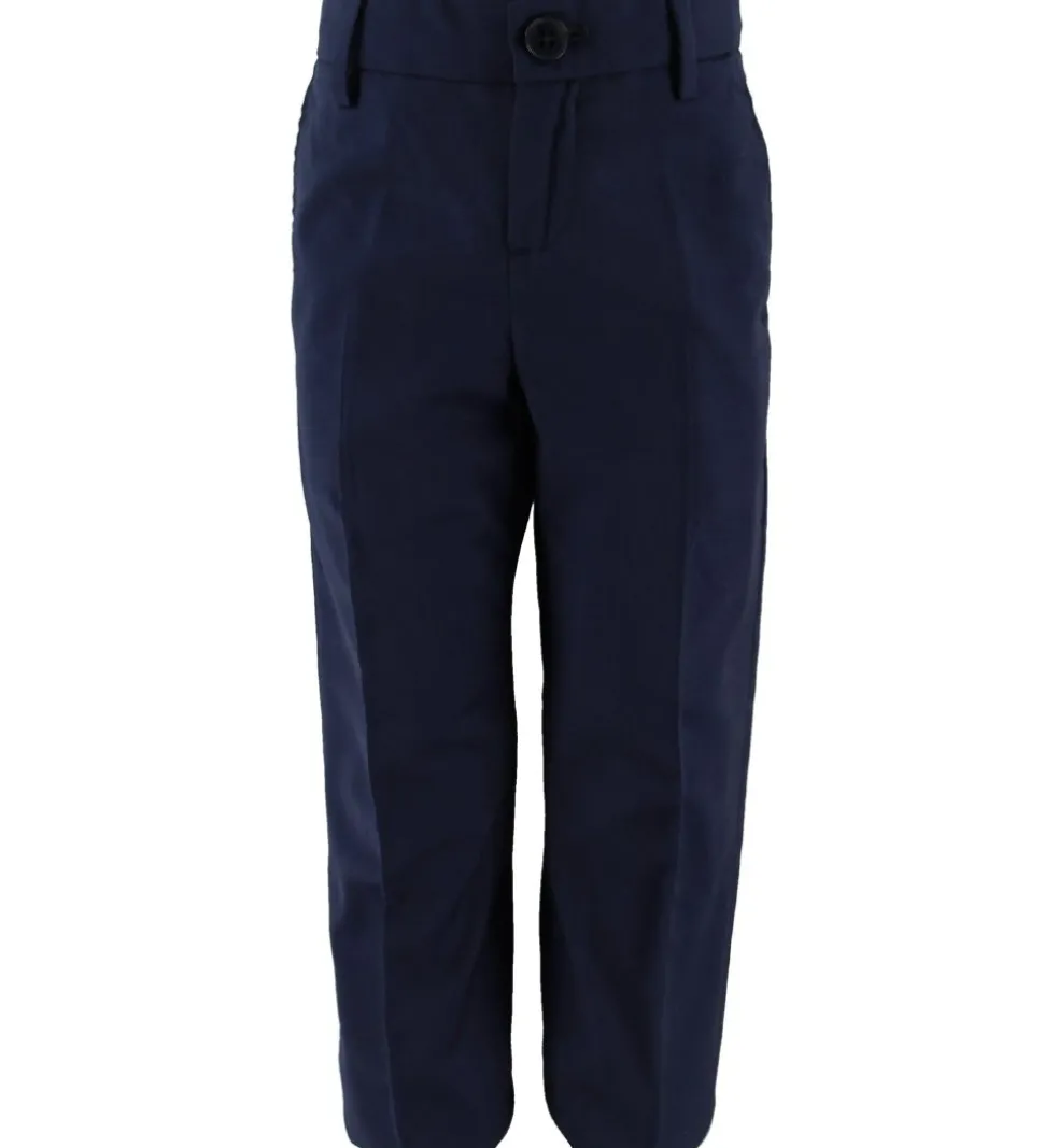 BOSS Bukser - Uld - Navy