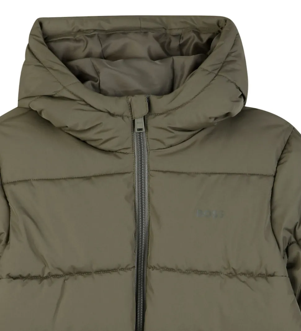 BOSS Dynejakke - Armygrøn