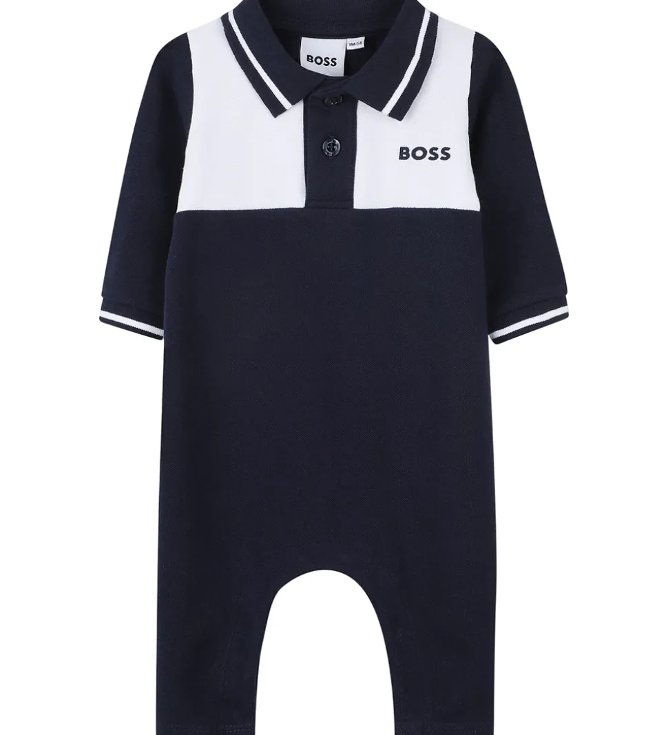BOSS Heldragt - Navy/Hvid
