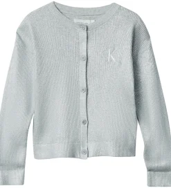 Calvin Klein Cardigan - Strik - Coated - Sølv