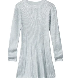 Calvin Klein Kjole - Rib - Silvergrey