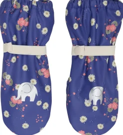 CeLaVi Luffer m. Fleece - PU - Skipper Blue m. Blomster