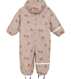 CeLaVi Regndragt m. Fleece - PU - Nasturtium m. Print