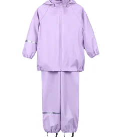 CeLaVi Regntøj m. Seler - Recycled PU - Purple Rose