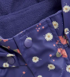 CeLaVi Regntøj m. Seler/Fleece - Recycle PU - Skipper Blue m. Pr