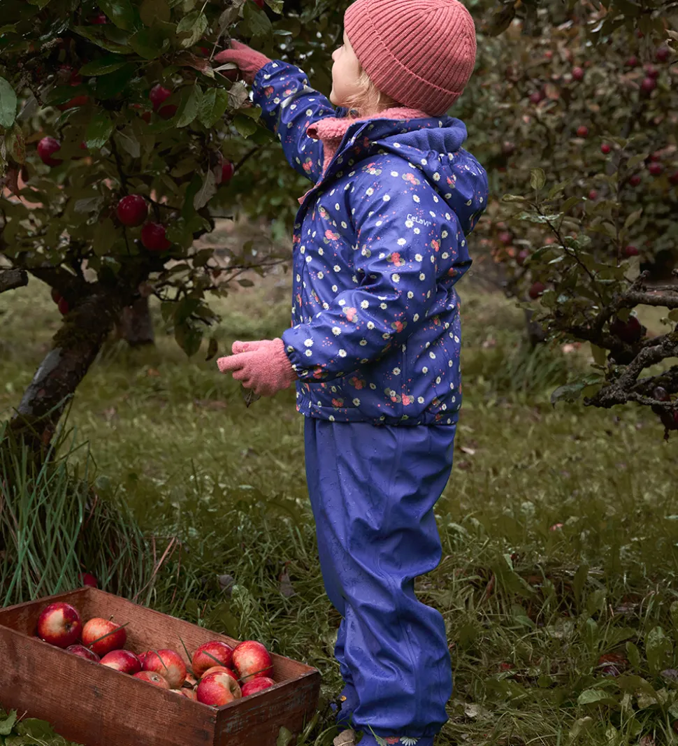 CeLaVi Regntøj m. Seler/Fleece - Recycle PU - Skipper Blue m. Pr