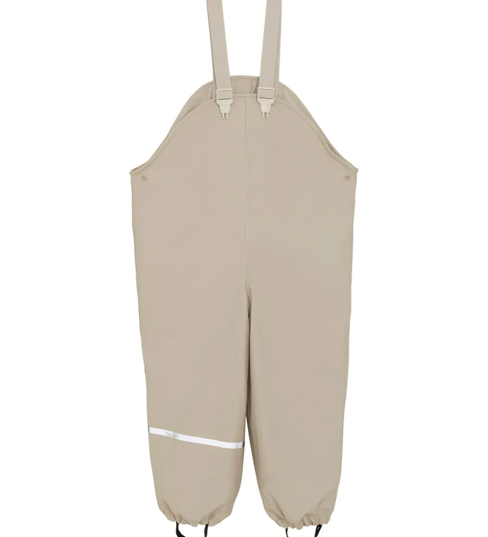 CeLaVi Regntøj m. Seler/Fleece - Recycle PU - Nasturtium m. Prin