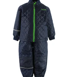 CeLaVi Termotøj - Navy m. Grøn