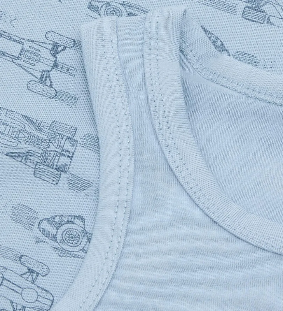 CeLaVi Undertrøjer - 2-pak - Ashley Blue m. Racerbiler