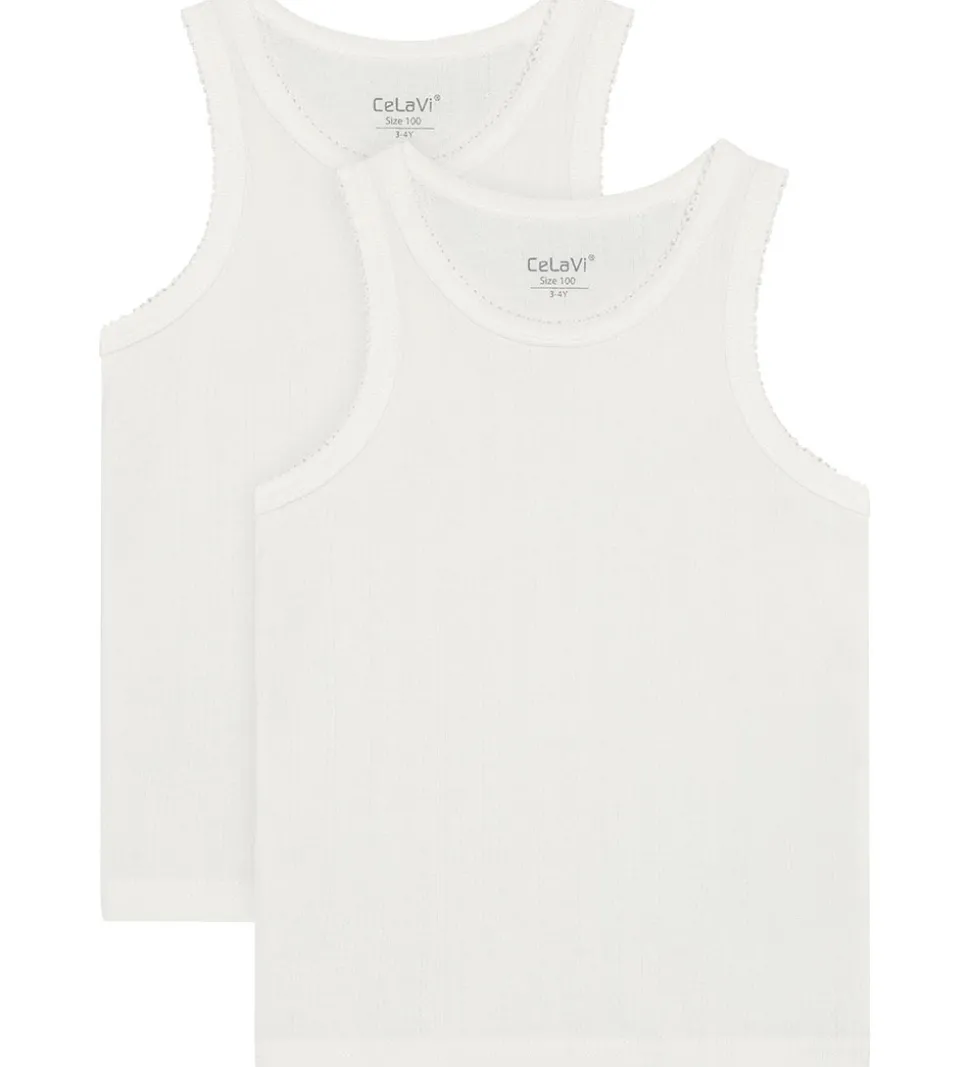CeLaVi Undertrøjer - 2-pak - Marshmallow White