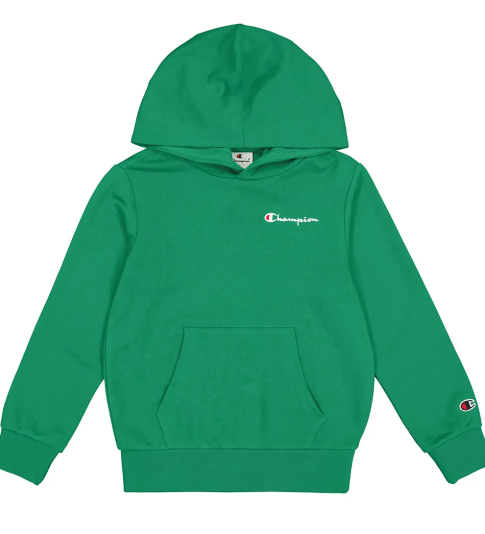 Champion Hættetrøje - Grøn m. Logo