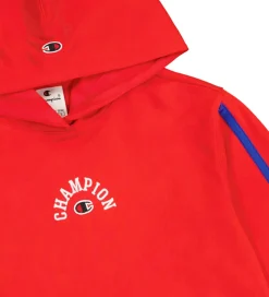Champion Hættetrøje - Rød m. Logo