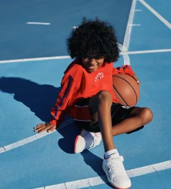 Champion Hættetrøje - Rød m. Logo