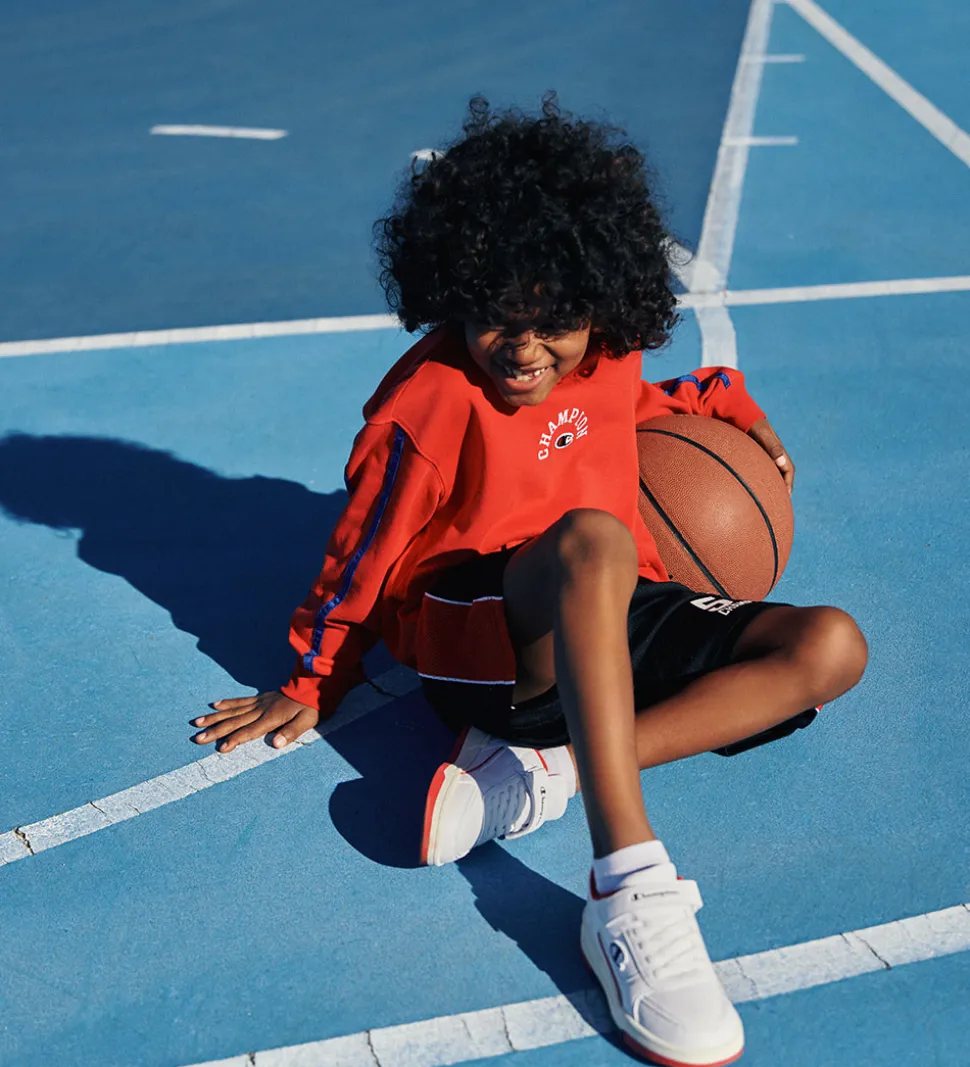 Champion Hættetrøje - Rød m. Logo