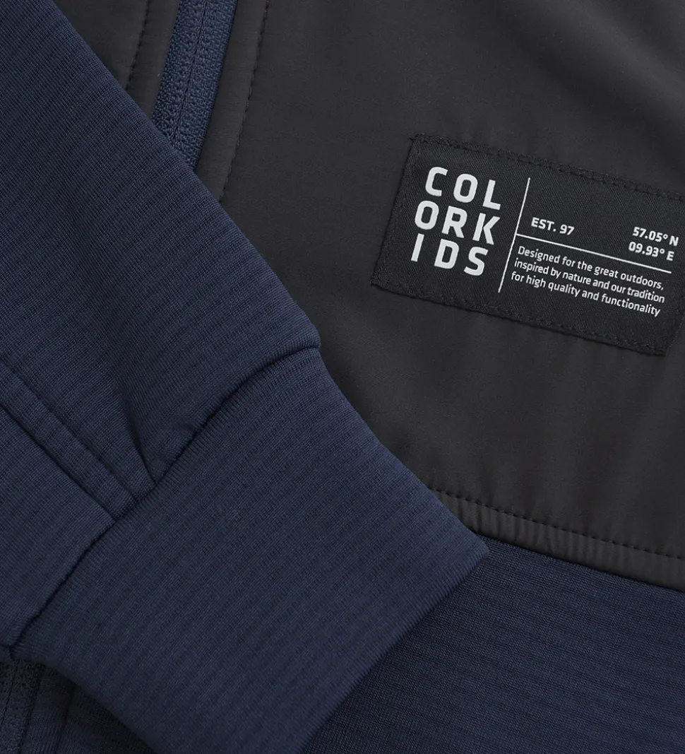 Color Kids Fleecejakke - Total Eclipse