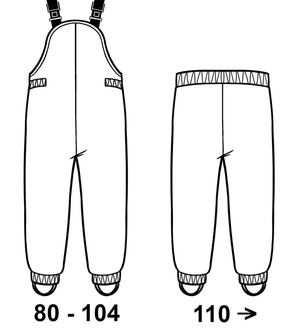 Color Kids Regntøj m. Seler/Fleece - PU - Cadmium Yellow/Navy