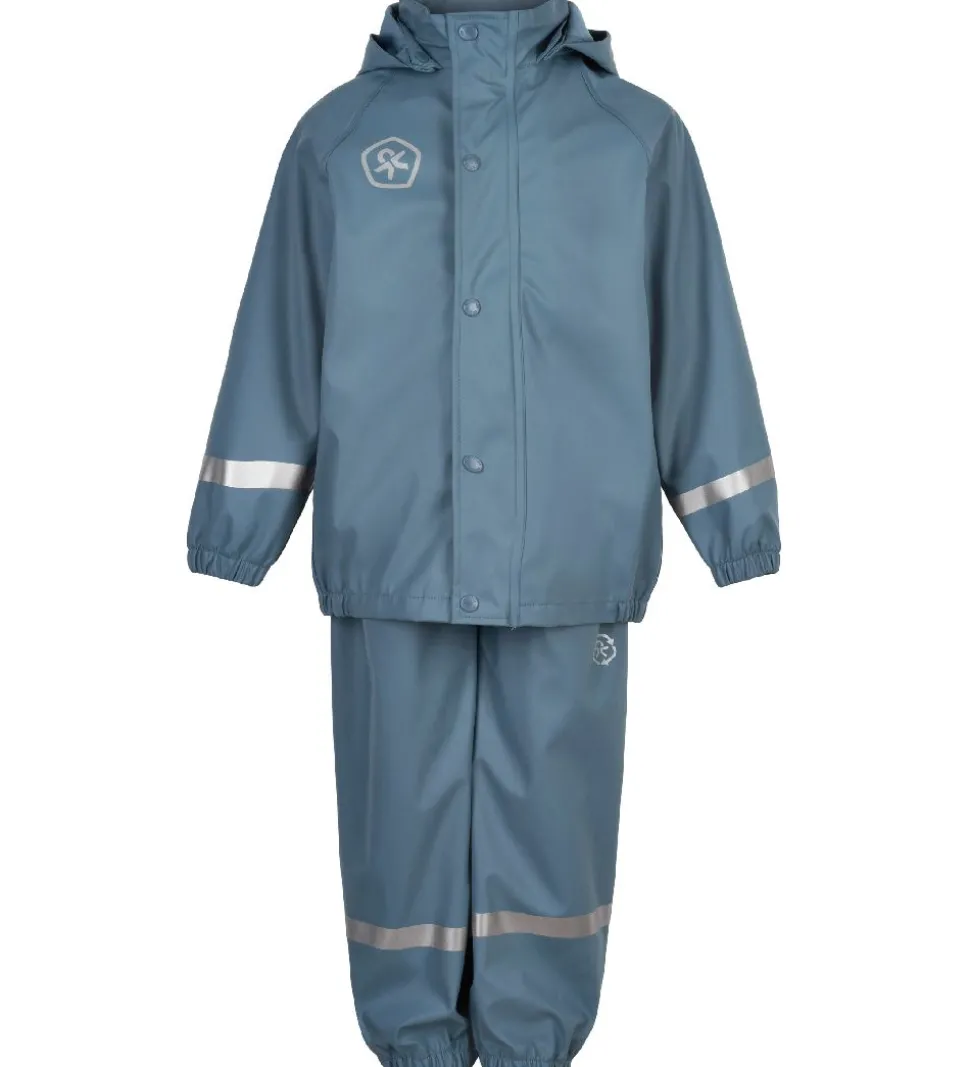 Color Kids Regntøj m. Seler - PU - Captain's Blue