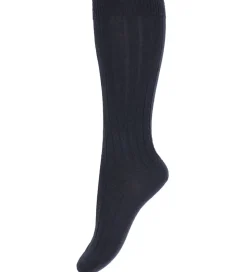 Condor Knæstrømper - Rib - Uld - Dark Blue