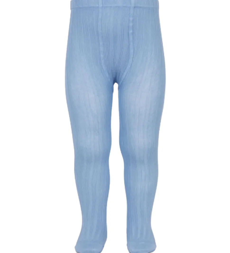 Condor Strømpebukser - Rib - Blå