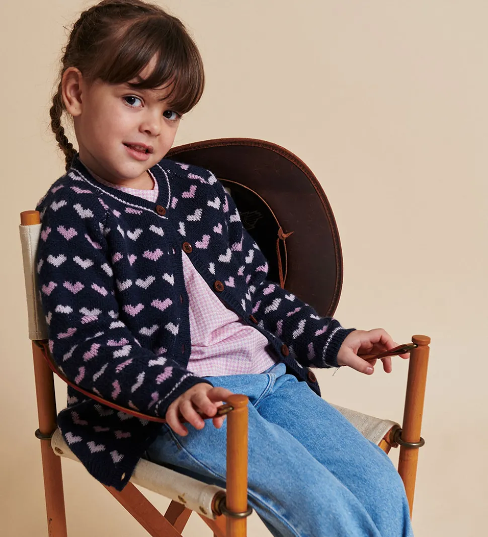 Copenhagen Colors Cardigan - Uld - Strik - Merino Heats - Navy