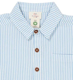 Copenhagen Colors Skjorte - Sky Blue W. Cream Stripe