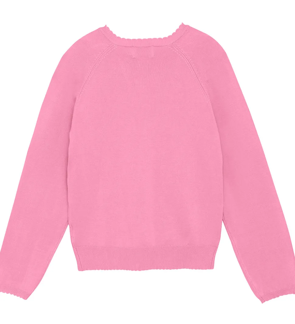 Creamie Cardigan - Strik - Pointelle - Rosebloom