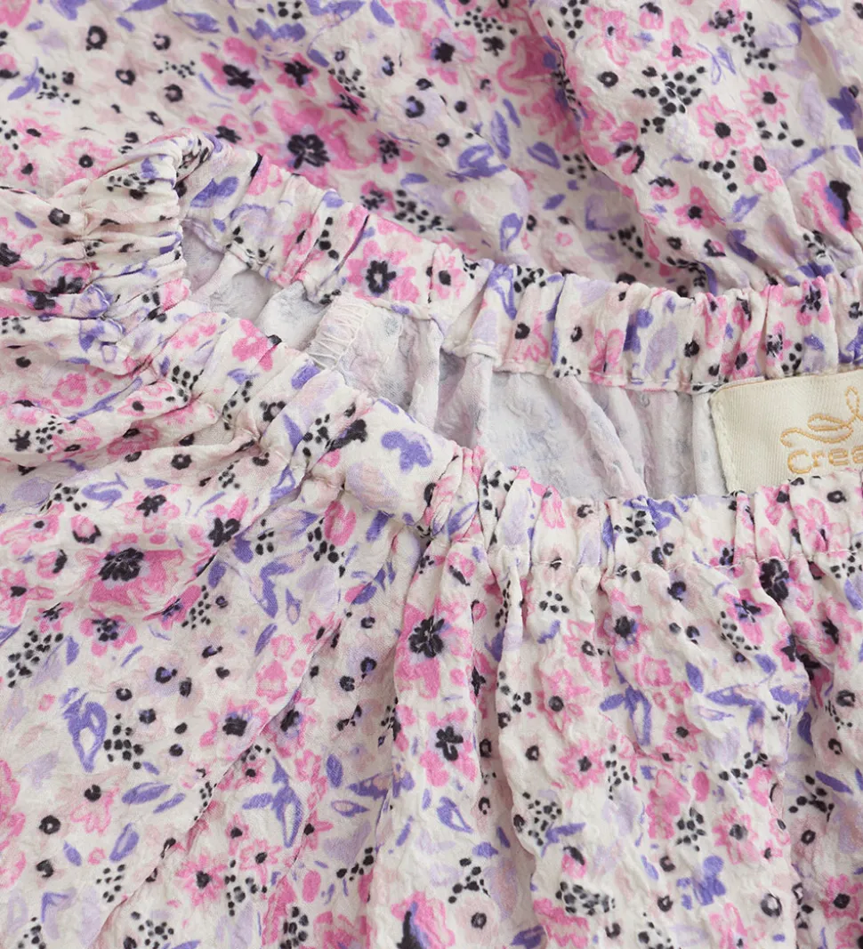 Creamie Top - Buttercream m. Blomster