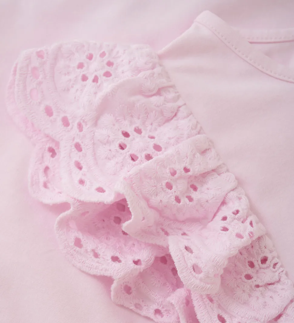 Creamie Top - Lace - Ballerina m. Hulmønster