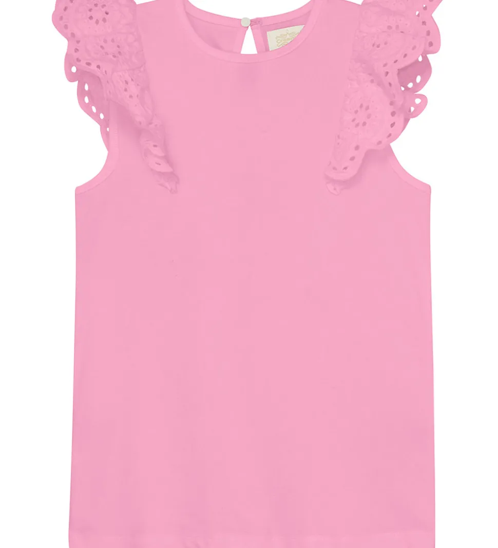 Creamie Top - Lace - Rosebloom m. Hulmønster