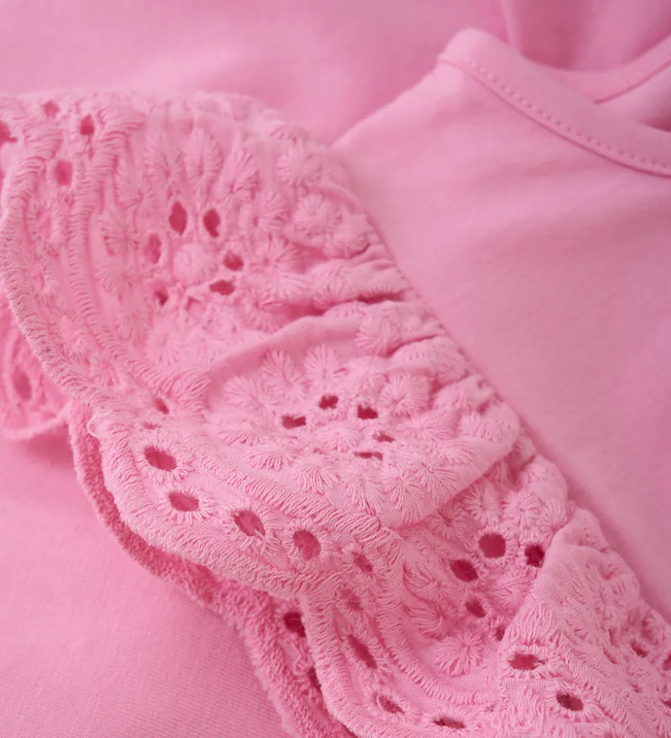 Creamie Top - Lace - Rosebloom m. Hulmønster