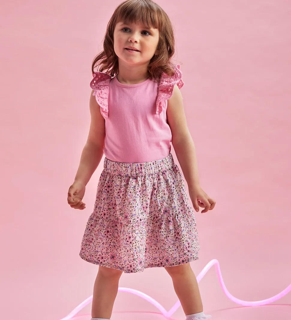 Creamie Top - Lace - Rosebloom m. Hulmønster