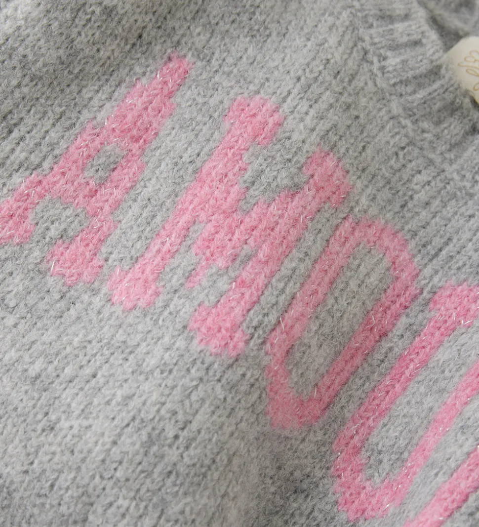 Creamie Vest - Strik - Slipover - Light Grey Melange