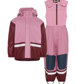 Didrikson Regntøj m. Fleece - Boardman - PU - Heather Pink