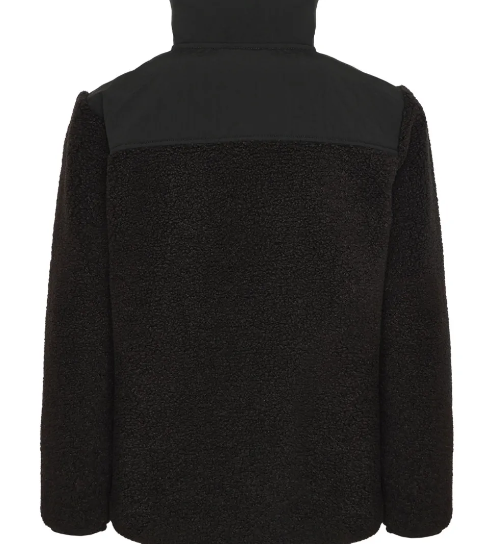 Didriksons Fleecejakke - Teddy - Exa Half Zip - Sort